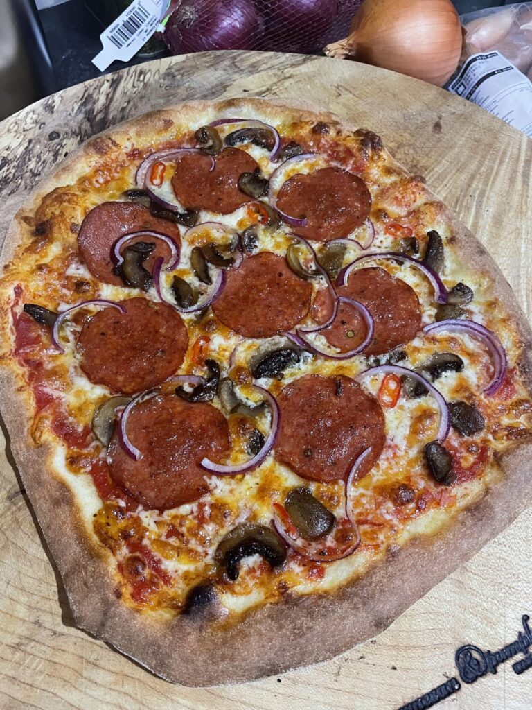 Homemade pizza