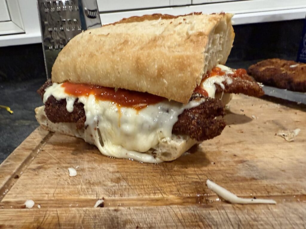 Chicken Parm on Ciabatta