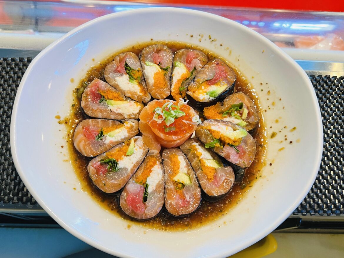 No Rice Sushi Roll Carpaccio Style