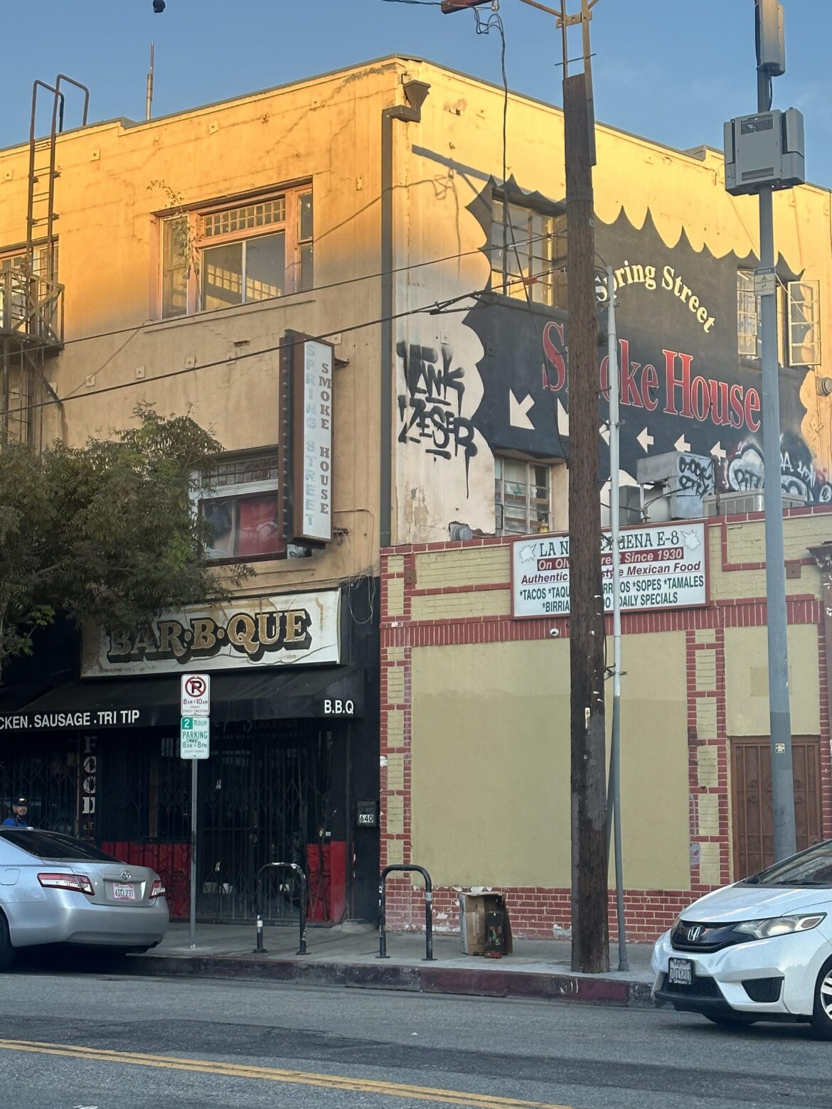 Where can I find anything close to Spring Street Smokehouse Restaurant that closed a while ago?