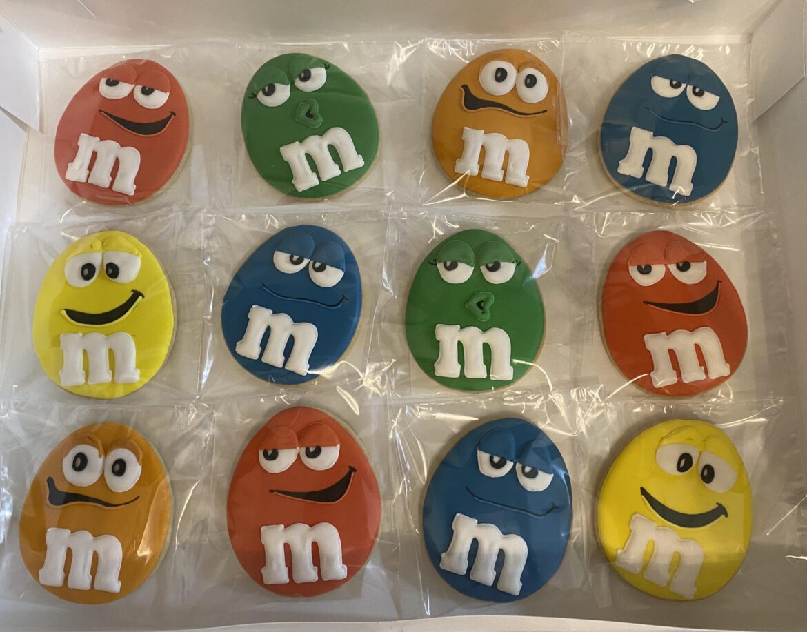 M&M custom cookie order!! What’s the occasion? No idea!
