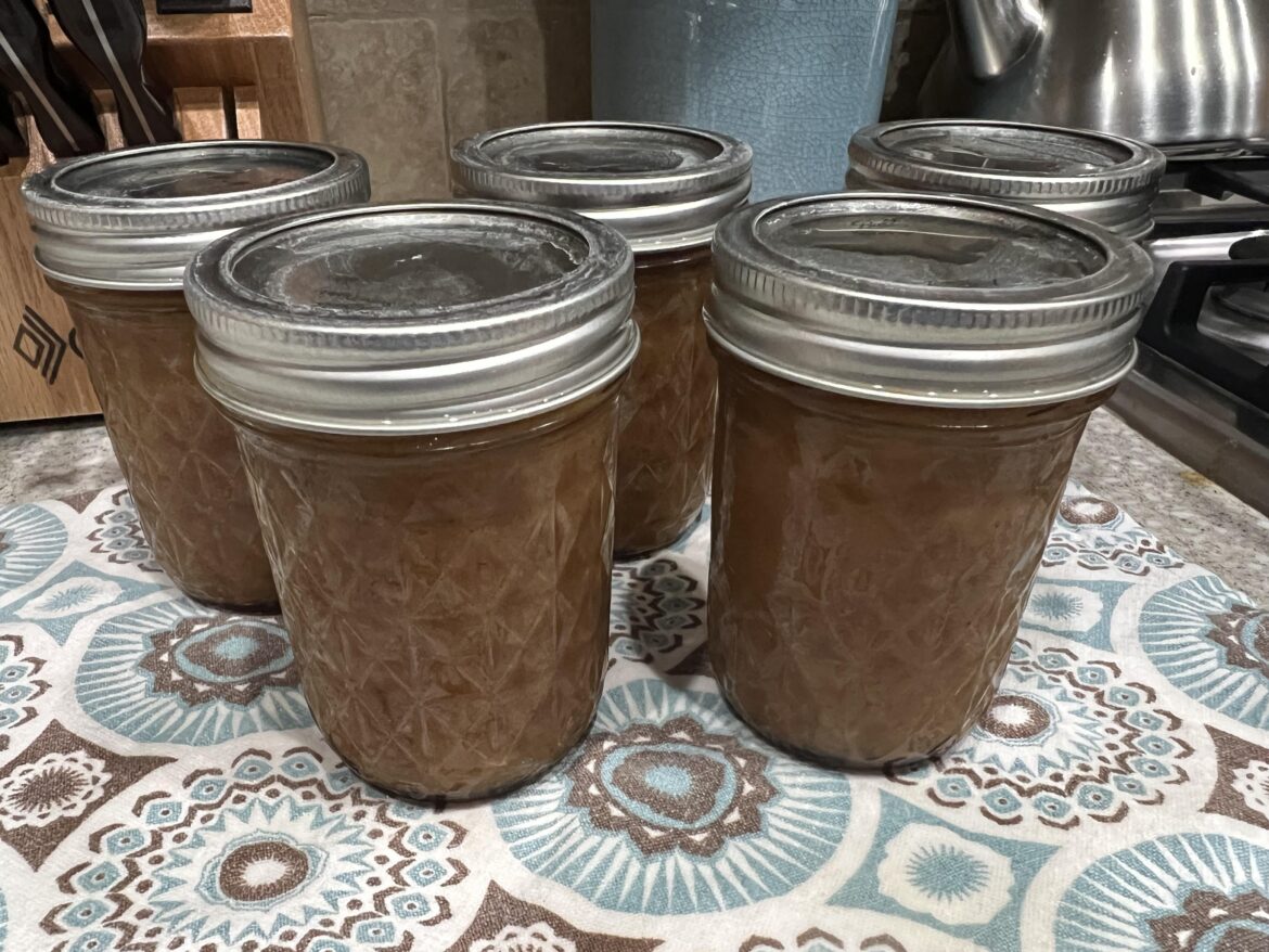 First canning ever.  Sugar Free Caramel Apple Butter.