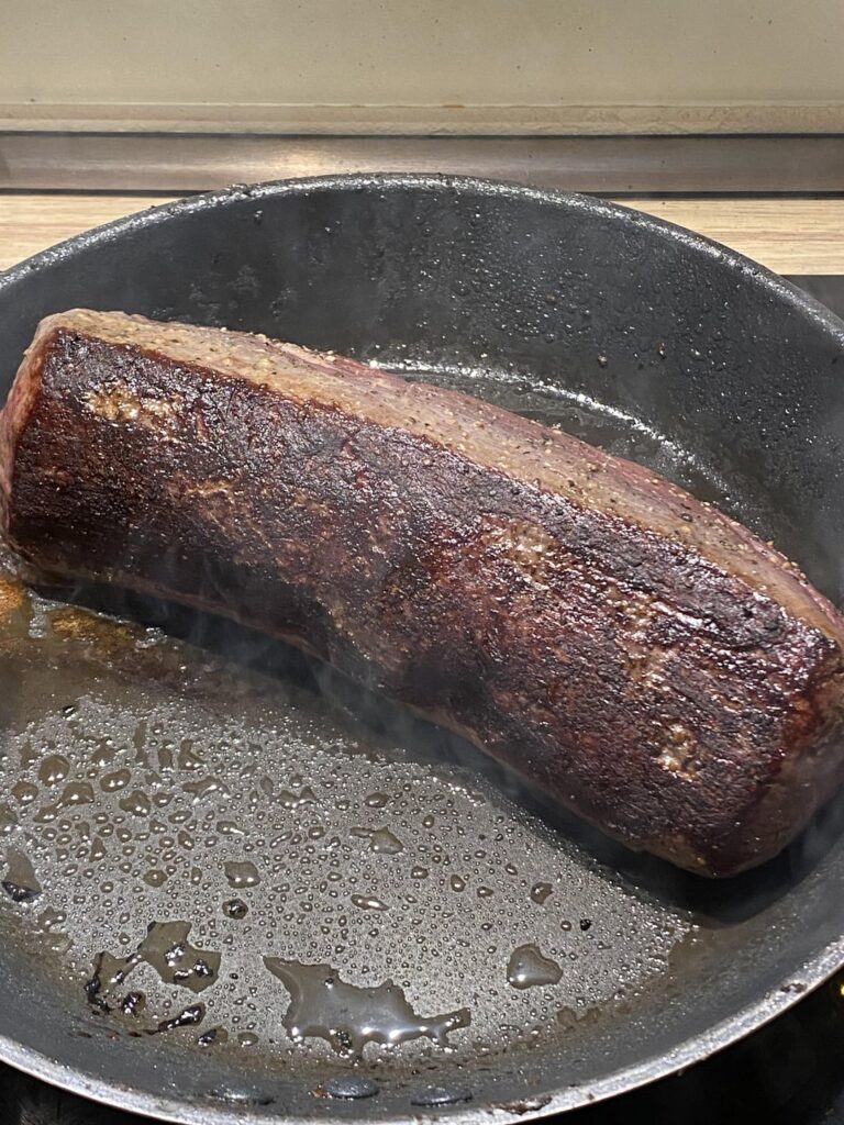 Decided to sous vide my beef Wellington’s tenderloin… the road to perfection!