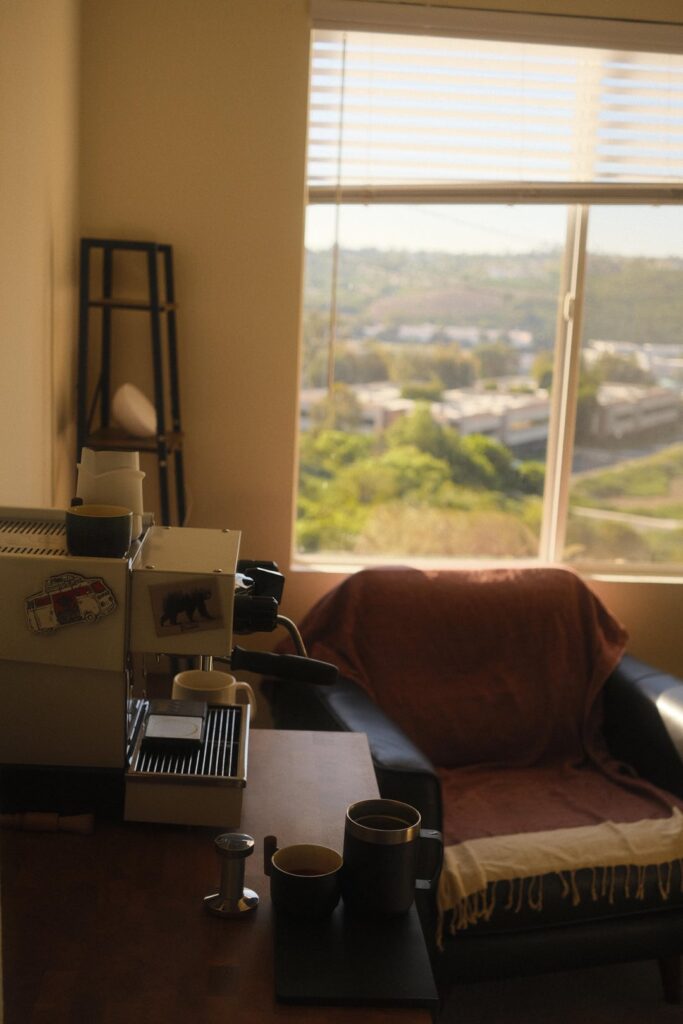 Moved to a new place, loving my morning routine at the coffee station ☕️