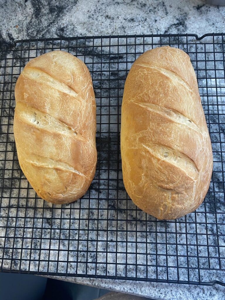 First try at Italian bread. First try at Italian bread.