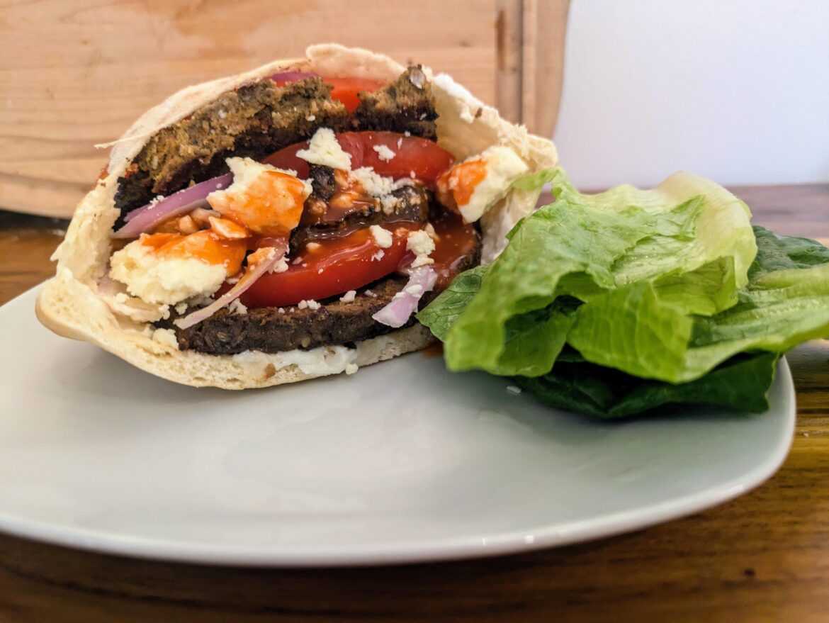 Keto Gyro on Low Carb Pita