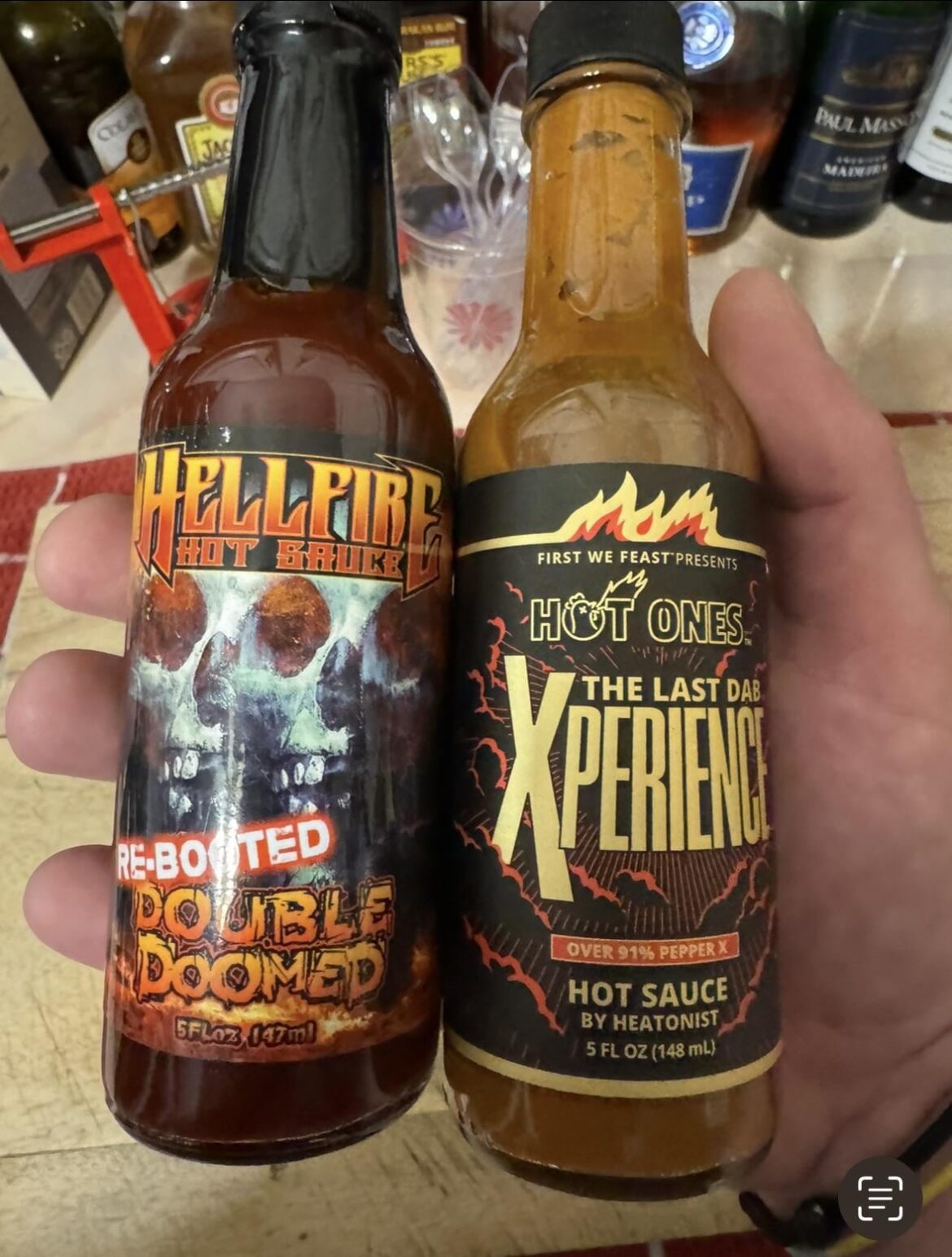 The Pepper X sauce is plenty and really good.  The Double Doomed is a f***ing madman.
