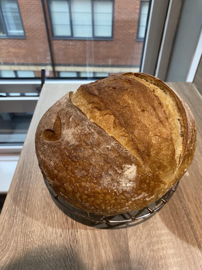 After a couple of failed attempts, I think this is my first successful loaf!