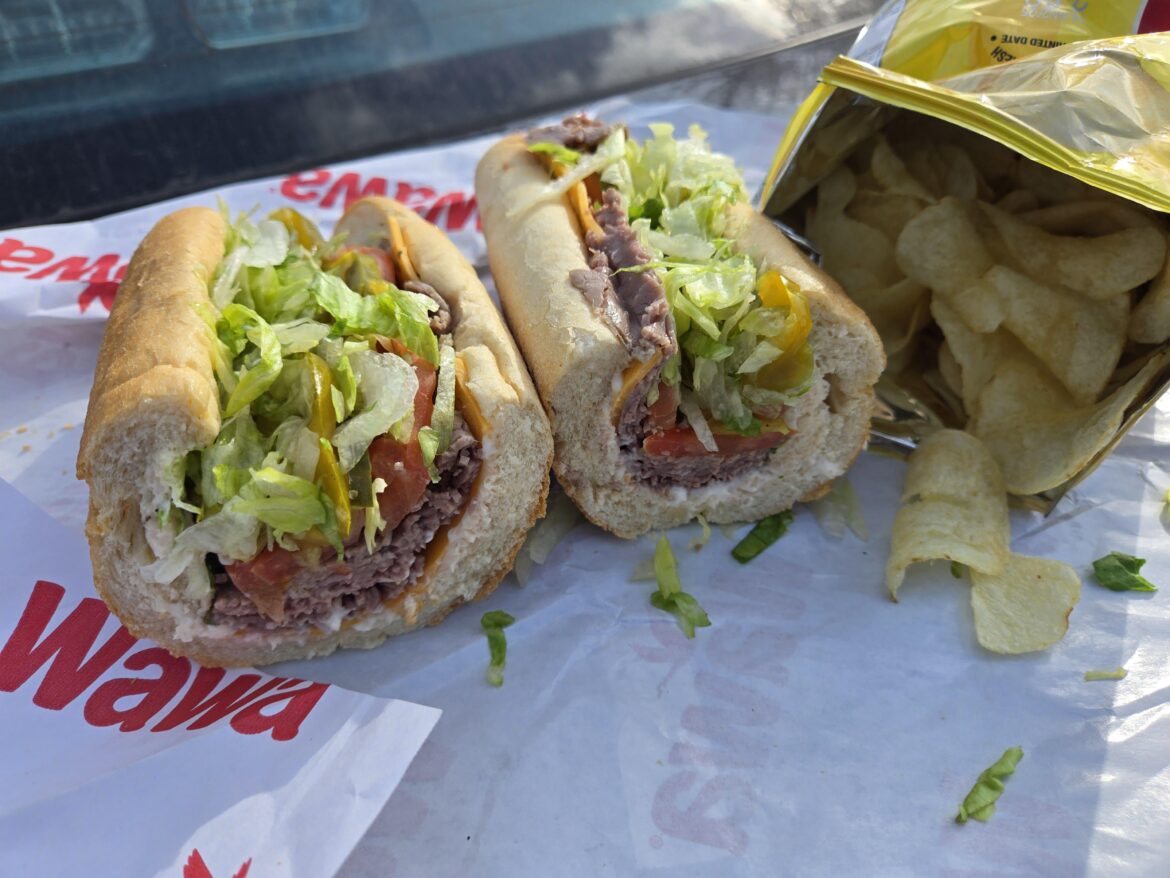 Love roast beef and cheddar at the local NJ wawa