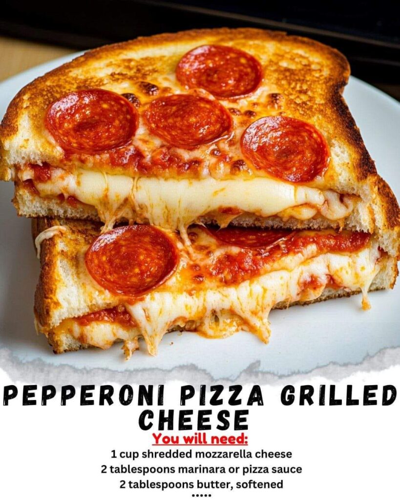 Pepperoni Pizza Grilled Cheese - I'm conflicted.. crime or not?
