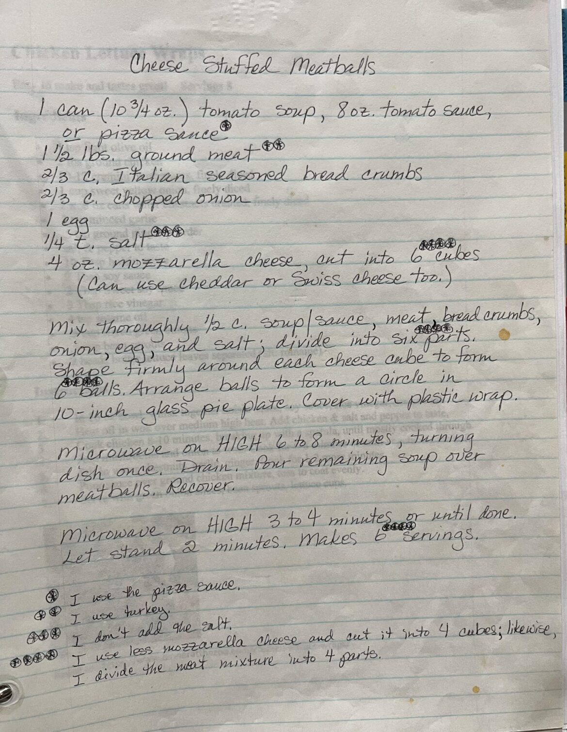 Cheese Stuffed Meatballs