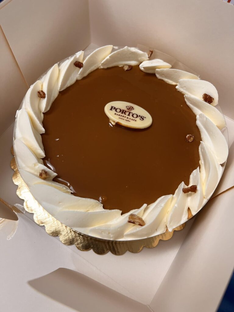 Porto’s Pumpkin Cheesecake is amazing