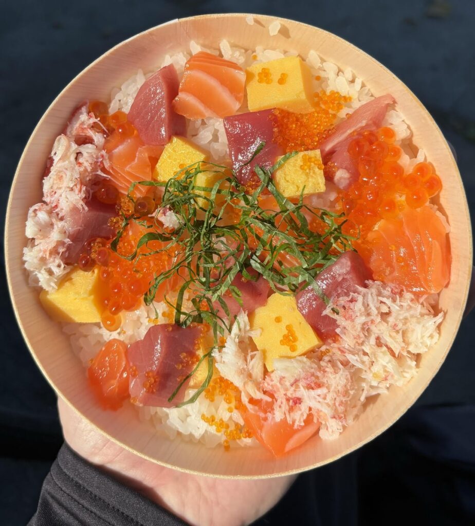 Chirashi and nigiri from Ebiko, Oakland, CA