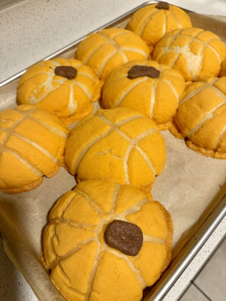 Pumpkin and Basketball Conchas
