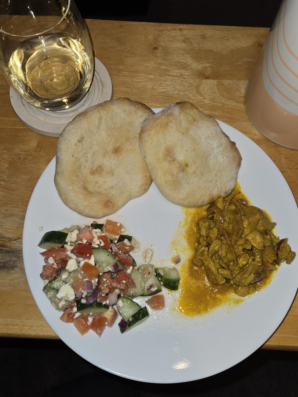 Homemade Pita Bread with Chicken Shawarma 9/10