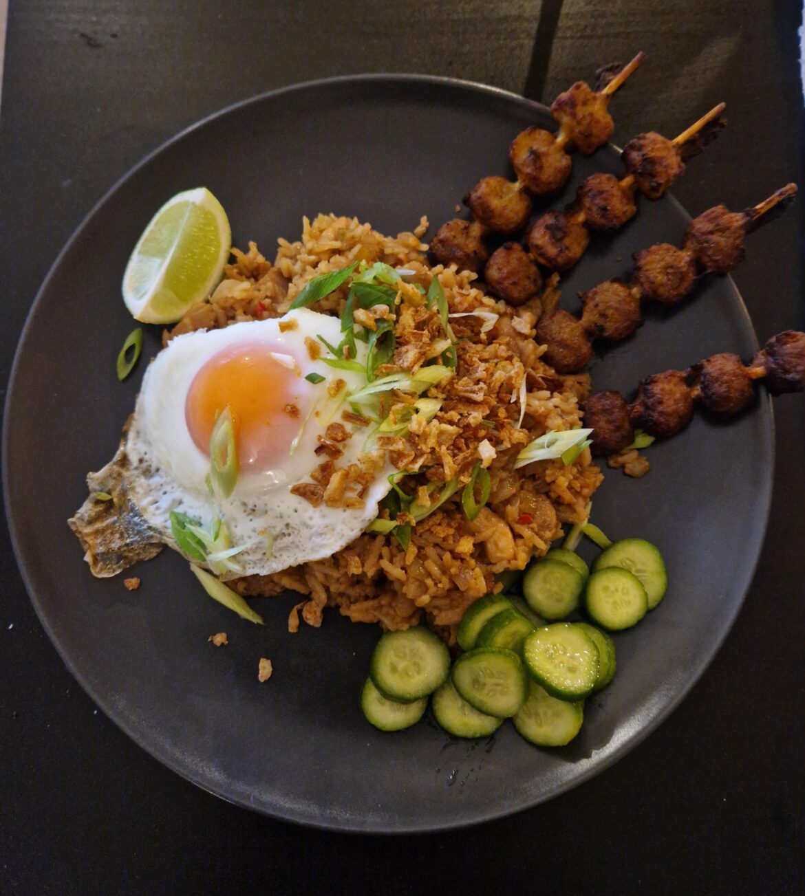 I made Nasi Goreng for dinner