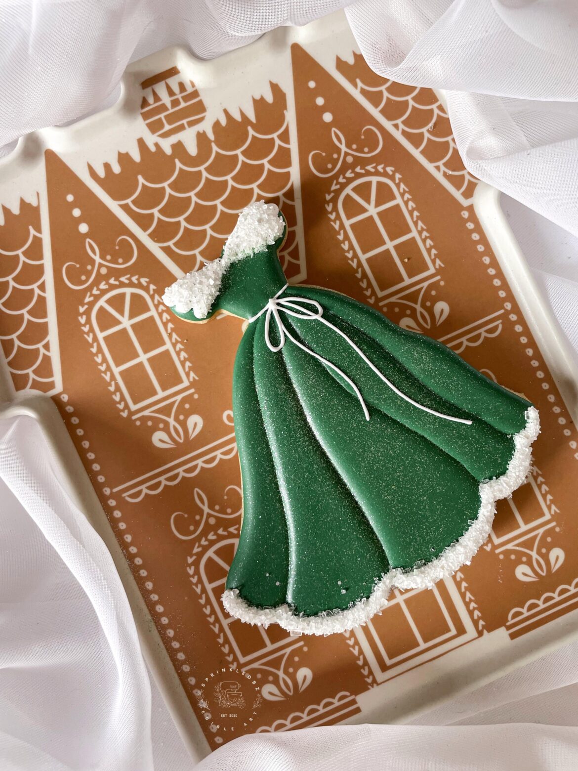 Holiday dress cookie 🤍