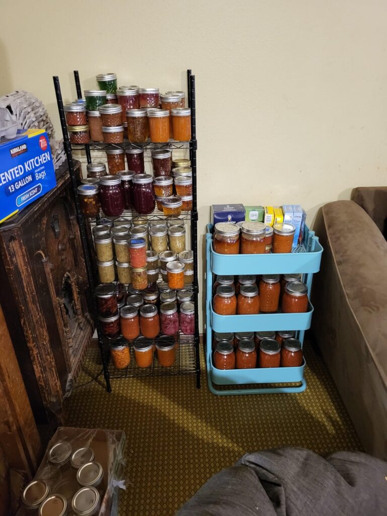 1st year canning, lm1st year of having my own garden had over 300lbs of tomatoes and 50lbs of different kinds of peppers and got lots of fruit of farmers.