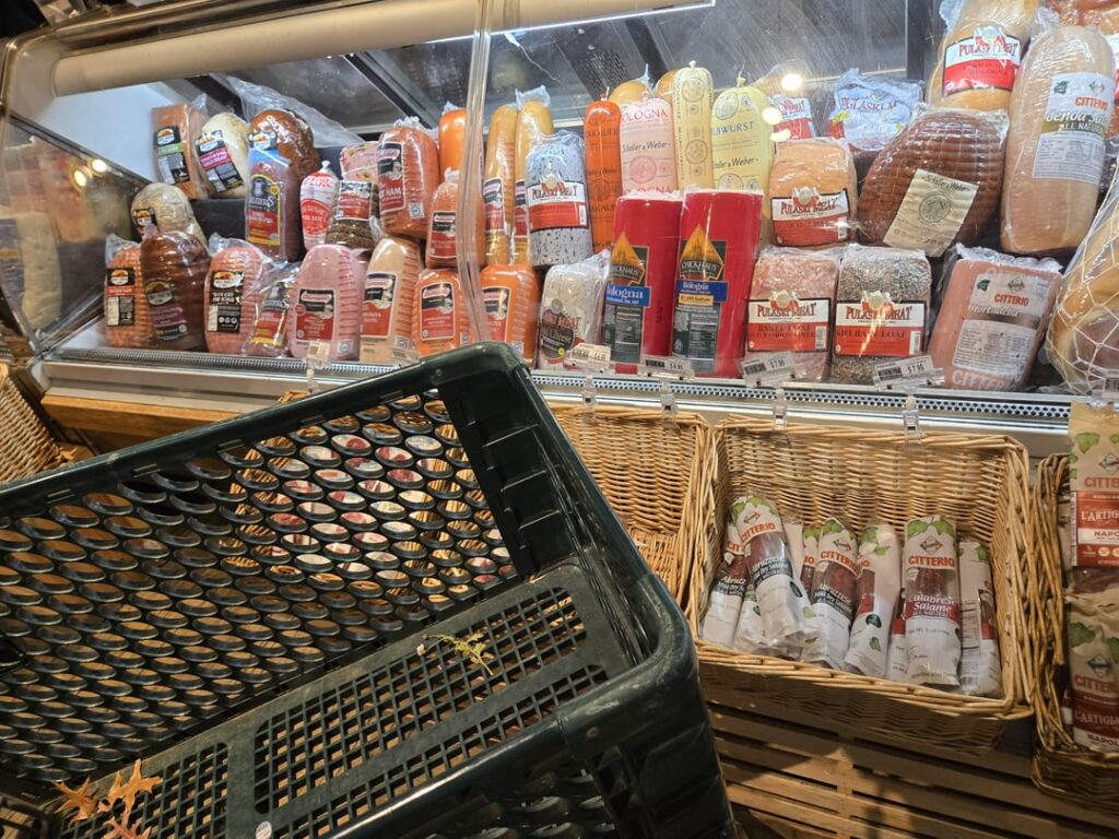 Ham and roast beef and fresh mozzarella from a local farm