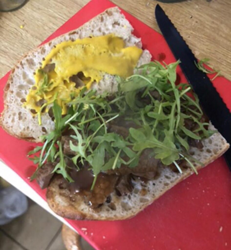 Roast beef and mustard Ciabatta