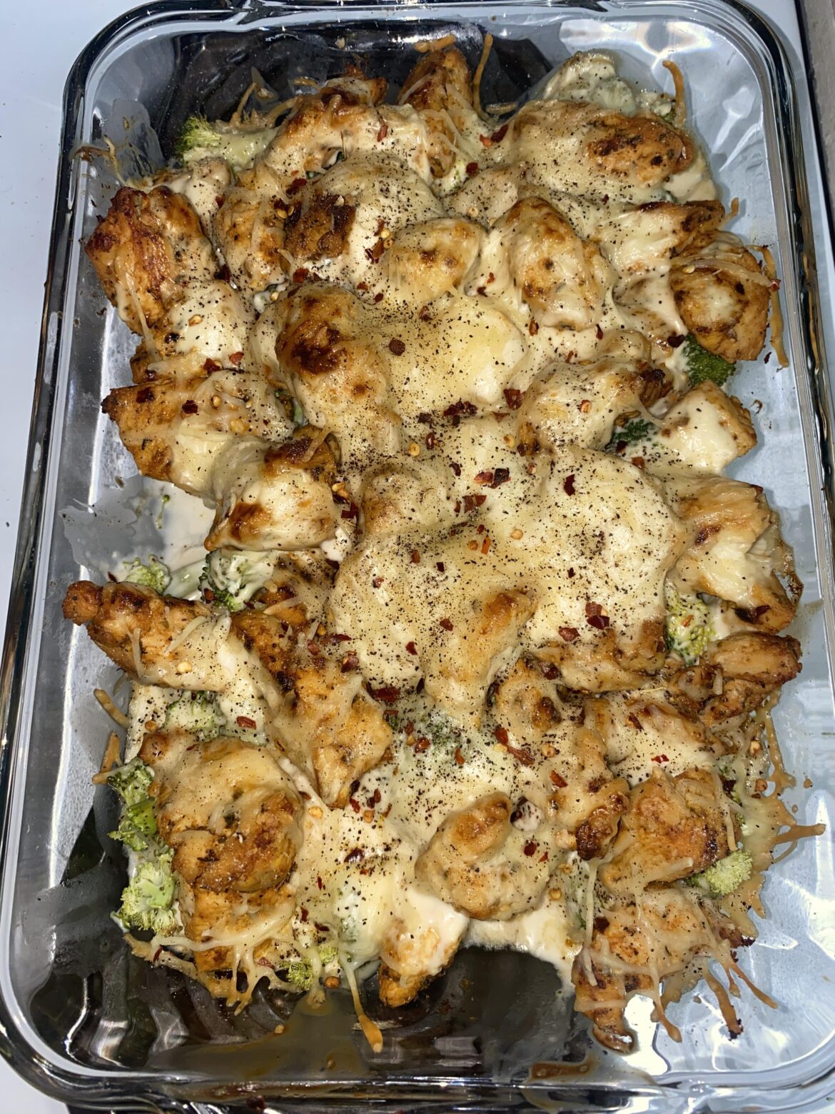 chicken alfredo bake!