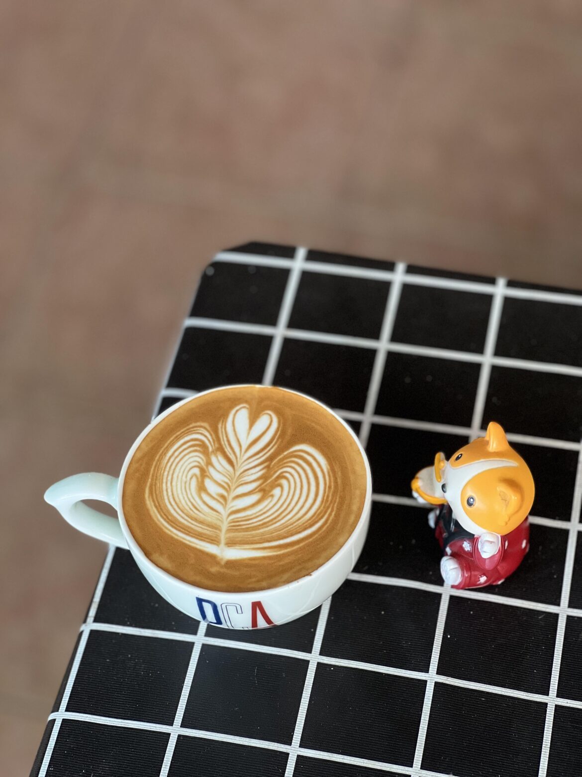 My recent pour, rosetta latte art