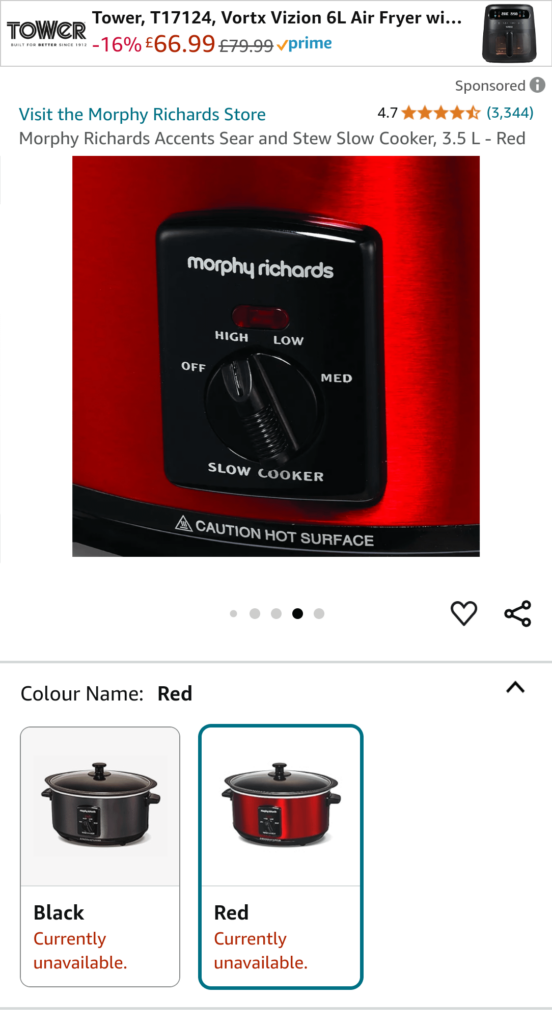 Morphy Richards illogical design