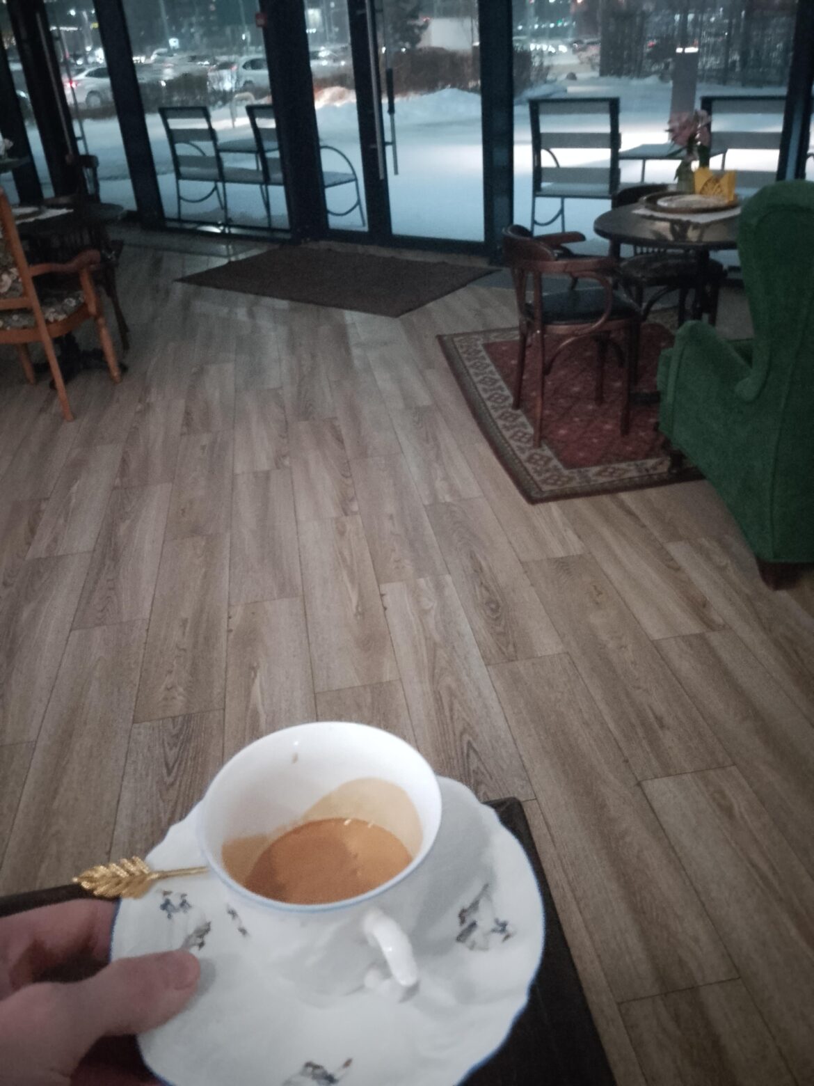 First coffee of the day)