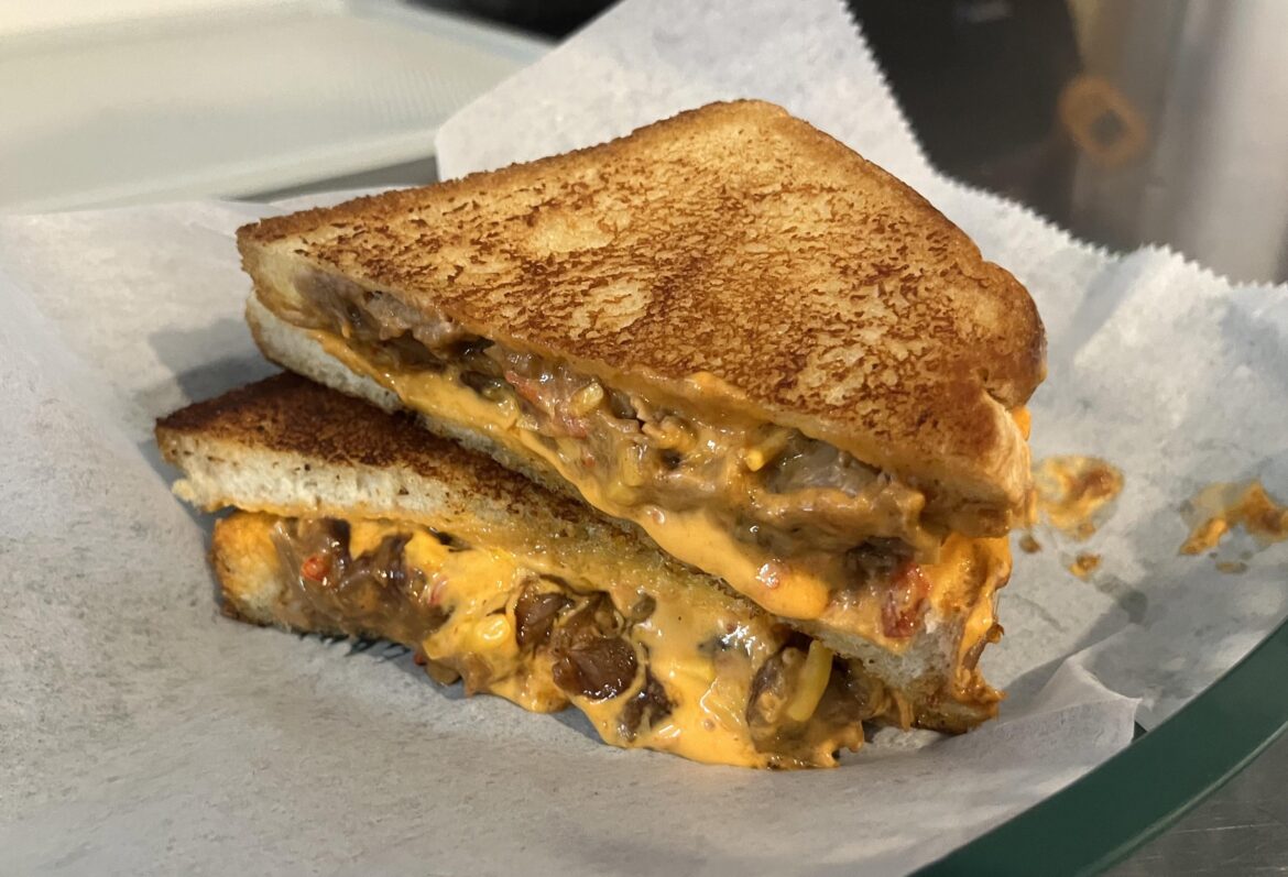 Smoked Pork, Pimento Cheese Melt