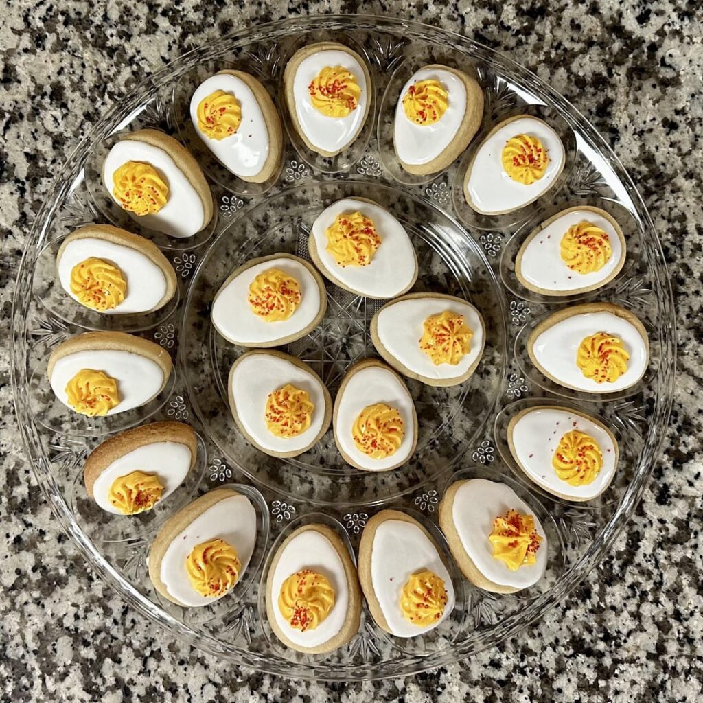 Pumpkin Pie and Deviled Egg Cookie Platters
