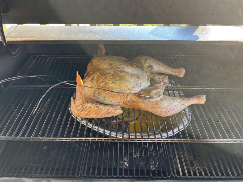 Made my first Spatchcocked and Smoked Turkey today. Brined for 15 hours overnight.