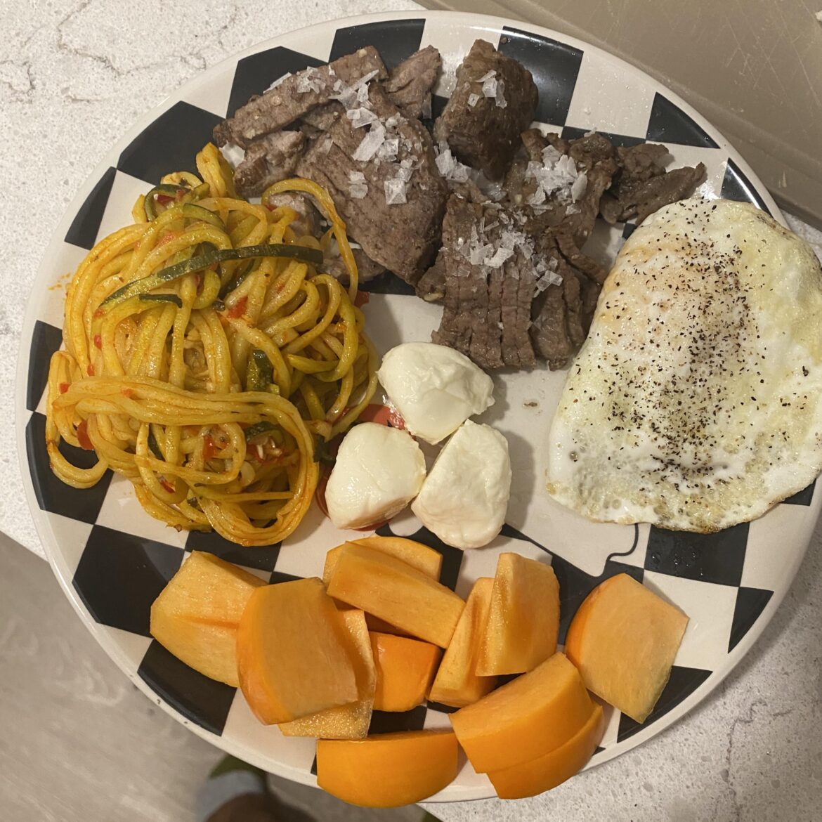 Random but high volume dinner for 460 calories and 39 grams of protein.