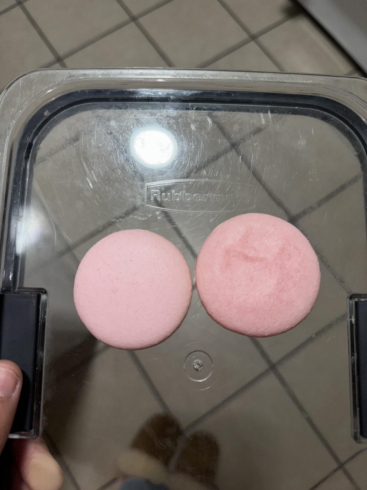 Since using a gas oven, my second tray of macarons (same batch) NEVER turn out right. They either crack or end up with fragile/thin/wrinkly tops. I have an oven thermometer and I wait for temp to even out between bakes. I dry the trays for the same amount of time. I’m at a loss.