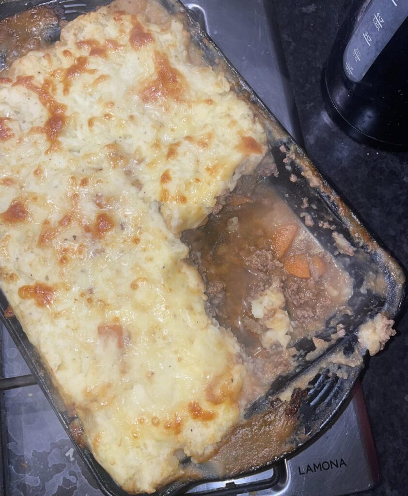First attempt at cottage pie