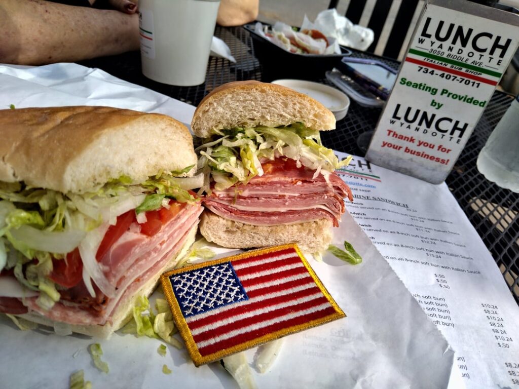 Happy National Sandwich Day 2024 , Lunch Wyandotte 18n3 on Soft Oakwood Bakery Bun.