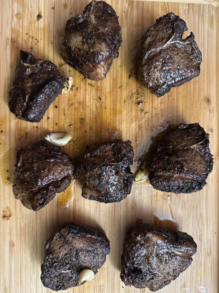 It’s not beef, this is my first time cooking lamb.