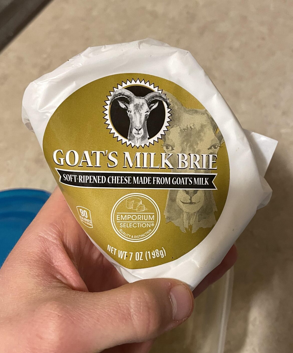 Aldi’s goat brie is very good, especially for the price