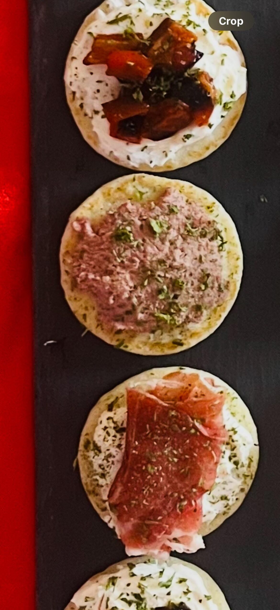 How do I serve pate on blinis without it looking like a poop?