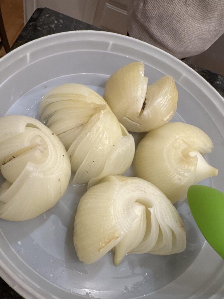 Greek stuffed onions.