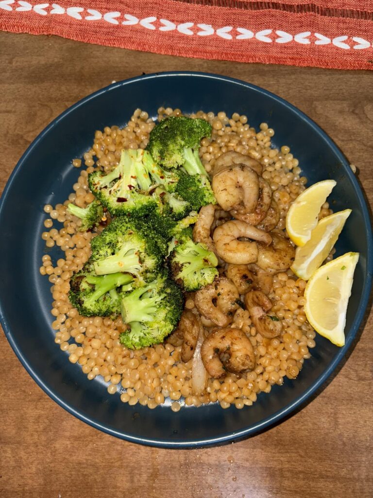 Garlic Shrimp Couscous Bowl! So Good
