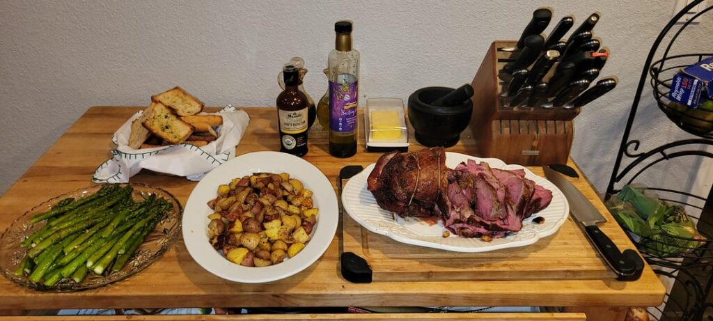 Smoked, Sous Vide and Seared Boneless Leg of Lamb