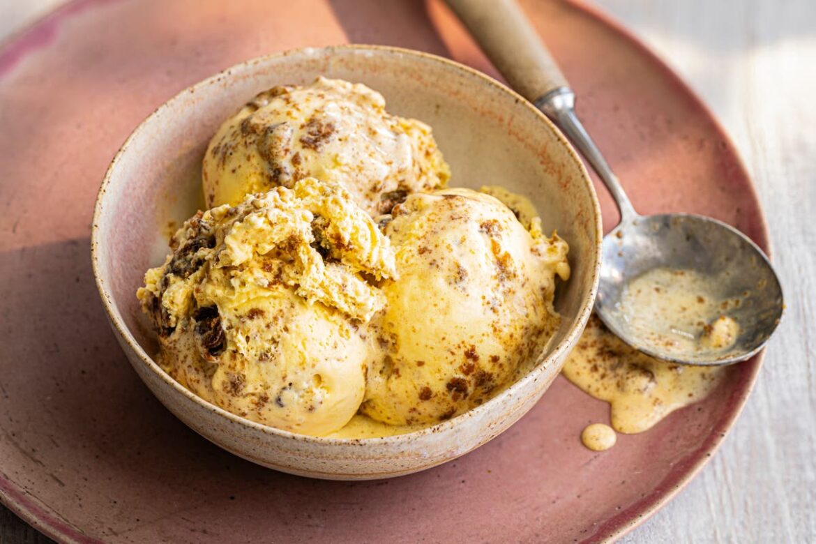 Prue Leith’s leftover Christmas cake ice cream recipe