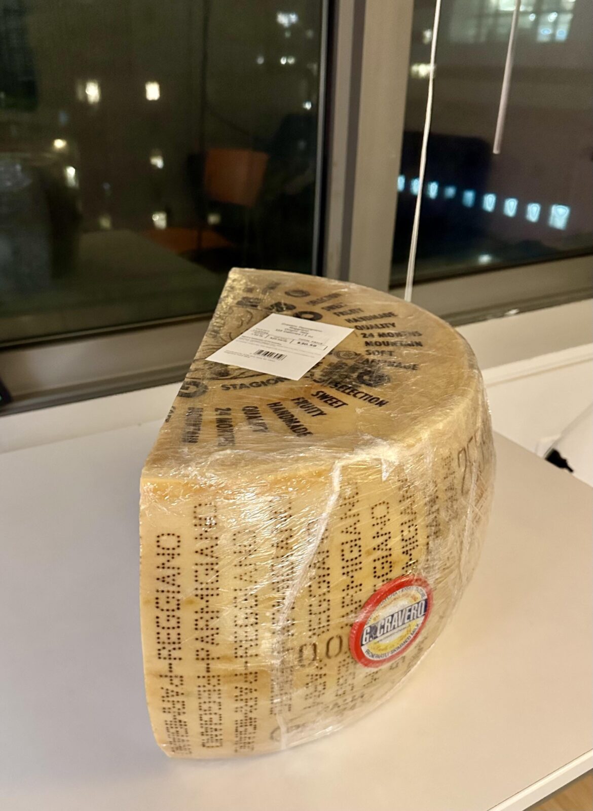 Wegman’s at Astor Place sold me a half parm wheel for $30