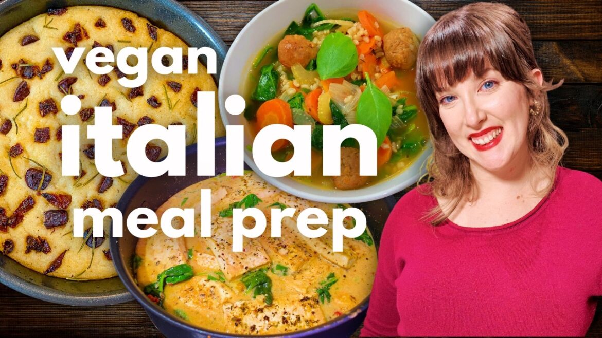 Italian Vegan Meal Prep! 5 Vegan Recipes, Week of Vegan Food! Free PDF Italian Vegan Meal Prep! 5 Vegan Recipes, Week of Vegan Food! Free PDF