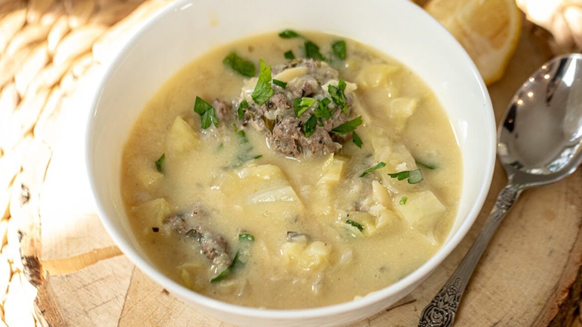Greek Unstuffed Cabbage Roll Soup