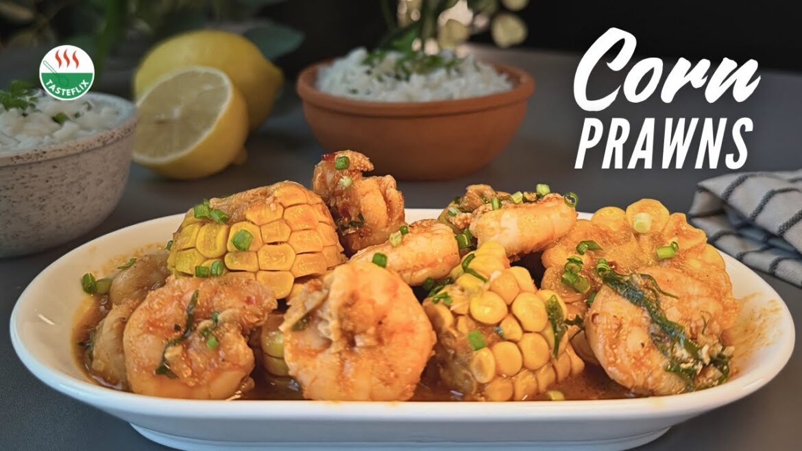 Garlic Butter SHRIMP with CORN || Quick & Easy Seafood Delight || TASTEFLIX’s Easy Prawn Dish Garlic Butter SHRIMP with CORN || Quick & Easy Seafood Delight || TASTEFLIX’s Easy Prawn Dish