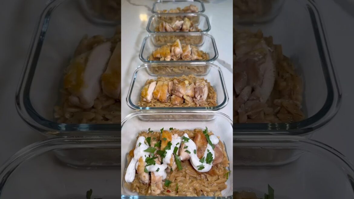 Chicken and Orzo with Creamy Lemon Dill Sauce