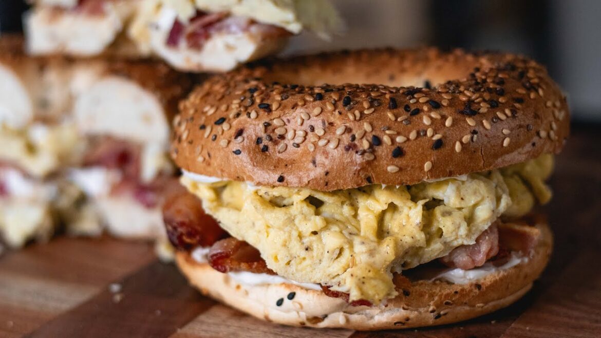 Bacon, Egg, and Cream Cheese Bagels | Quick and Easy Breakfast Recipe Bacon, Egg, and Cream Cheese Bagels | Quick and Easy Breakfast Recipe