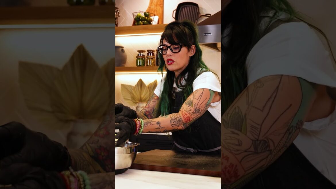 Chef Claudette Zepeda’s Baja Fish Tacos w/ Onion Rings #knifeforlife #messermeister Chef Claudette Zepeda’s Baja Fish Tacos w/ Onion Rings #knifeforlife #messermeister