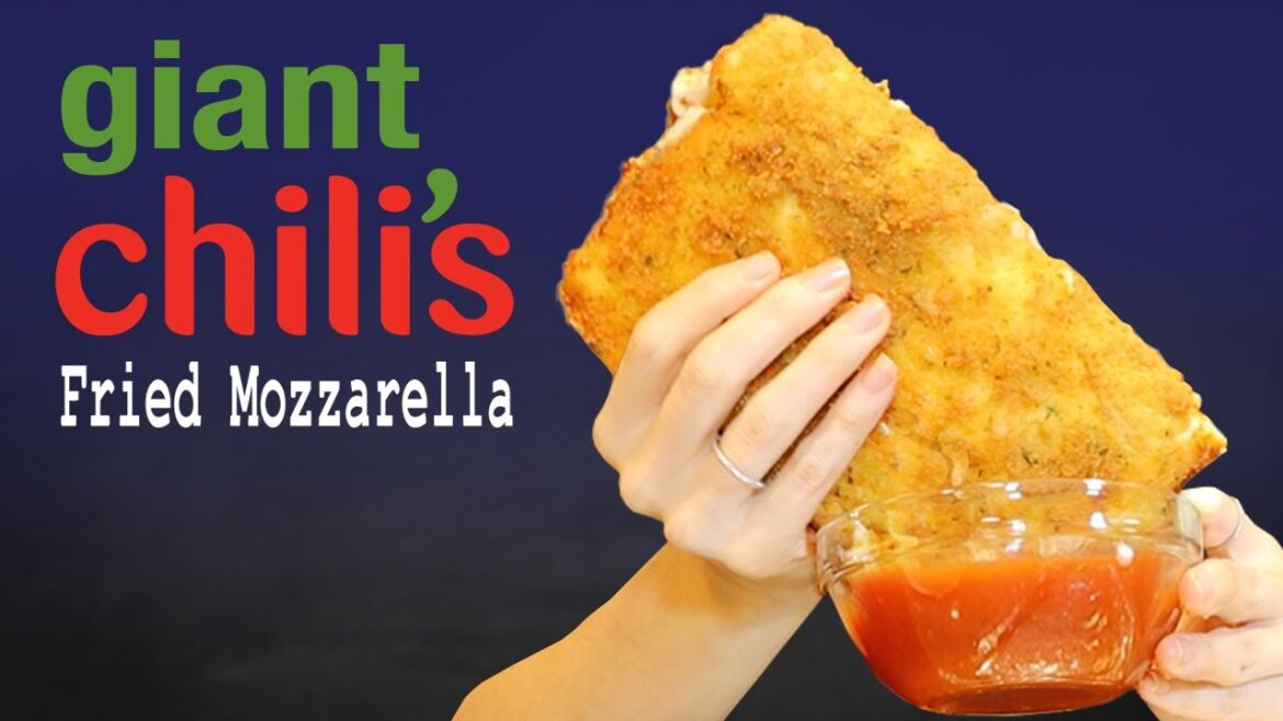 DIY Giant Chili's Fried Mozzarella // Air Fried VS Deep Fried Ft. Nashville Hot & Honey Chipotle